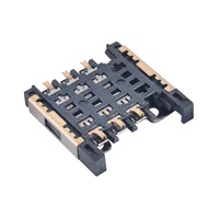 MUP-C7090 6P Support de carte micro SIM, boîtier électrique à bornes à souder CMS pour téléphone, POS, IoT, vente chaude en Israël et en Inde