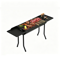 Barbecue portable multifonctionnel de précision pour l'extérieur, avec revêtement par pulvérisation, idéal pour le camping