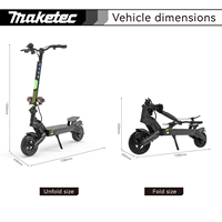 Scooter électrique pour adultes à deux roues, nouvelle conception, pliable et portable