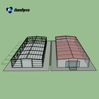 Hangar mobile pour avions IBeehive prêt à l'emploi, structure en acier robuste 30x30, avec conception imperméable