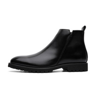 Nouvelles Bottines Chelsea Homme 2026 Style Britannique avec Fermeture Éclair Latérale Décontractées Basses Rétro Tige en Microfibre Toutes Saisons 18234-J