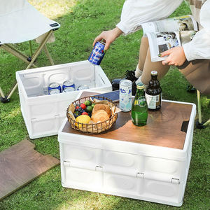 Boîte <span class=keywords><strong>de</strong></span> <span class=keywords><strong>rangement</strong></span> <span class=keywords><strong>de</strong></span> camping écologique pliante à ouverture latérale moderne avec couvercle en PP 30L/55L Organisateur <span class=keywords><strong>de</strong></span> voiture et <span class=keywords><strong>de</strong></span> ménage <span class=keywords><strong>de</strong></span> <span class=keywords><strong>grande</strong></span> capacité - Product Image 3