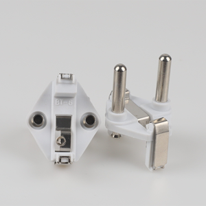 Spina <span class=keywords><strong>Elettrica</strong></span> Turca a 2 Pin in Rame 10A con 3 Prese Antimanomissione per Cavo di Alimentazione Francese - Product Image 2