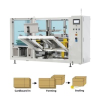 Línea de Empaque Automática Eléctrica Profesional para la Industria 4.0, Robot de Sellado Tipo H, Apilamiento de Palés, Flejado de Mercancías