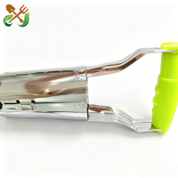 Planteur de bulbes de style britannique en acier inoxydable, transplanteur de semis, outil de plantation et de semis, outil de jardinage pour creuser et planter les semis