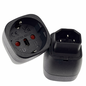 Adaptateur de voyage universel Europe vers Royaume-Uni, États-Unis, Italie, convertisseur de prise Schuko type F (prises européennes) vers type G B 10A, convertisseur de courant <span class=keywords><strong>portable</strong></span> - Product Image 6