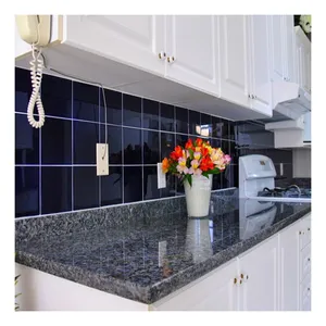 拉布拉多厨房花岗岩台面价格蓝色珍珠台面层压边缘