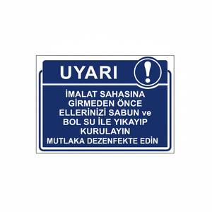 La sécurité avant tout avant l'entrée dans la zone de production. Utilisez ce produit pour laver et désinfecter vos mains sèches avec beaucoup d'eau savonneuse. - Product Image 2