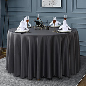 High Quality <b>Black</b> Luxury Dining Wedding Tablecover Polyester Fabric Woven Technique-Wholesale General Purpose <b>Table</b> <b>Cloth</b> - Product Image 1