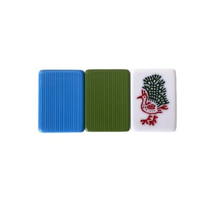 Jeu de Mahjong Taïwanais Professionnel Pliable 144 Tuiles avec Tuiles Florales en Acrylique Coloré pour Jeu en Famille et Poker - Product Image 3