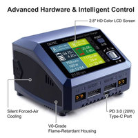 Chargeur-déchargeur intelligent SkyRC D100neo AC100W DC 200W double canal pour batteries LiPo Li-Ion LiHv NiMH NiCd 1-6S pour modèles RC