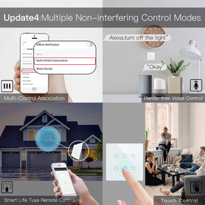 2025 Tuya WiFi Compatible estándar brasileño 4/6/8 Gang Smart Home interruptor <span class=keywords><strong>de</strong></span> pared Aplicación <span class=keywords><strong>de</strong></span> plástico Control Alexa Google Home - Product Image 5
