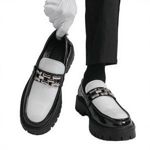 Zapatos de Vestir de Plataforma con Punta Redonda de Piel Sintética para Hombre, Gran Venta, Primavera/Verano/Otoño - Product Image 2