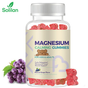 Gummies menenangkan bebas gula dengan l-theanine Vitamin B6 Vitamin D untuk peningkatan memori sehat dukungan imun tidur untuk anak-anak dan dewasa - Product Image 1