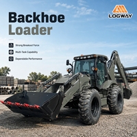 Chargeuse-pelleteuse LOGWAY à délai de livraison court, capacité de godet de 1,7 m³, machine polyvalente pour le chargement de matériaux