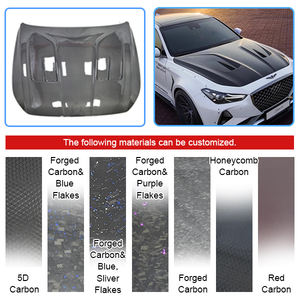 Capó Ventilado de Fibra de Carbono Forjado, CUBIERTA DE MOTOR DE CARBONO, CAPÓ para <span class=keywords><strong>HYUNDAI</strong></span> <span class=keywords><strong>GENESIS</strong></span> COUPE G70 2017-2020, Capó para <span class=keywords><strong>Genesis</strong></span> G70 - Product Image 2