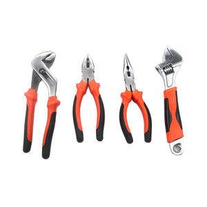 6-8 pouces métrique dentelé aiguille nez pince de qualité industrielle poignée en plastique souple Orange et noir poisson conception bricolage ensemble de coupe - Product Image 2