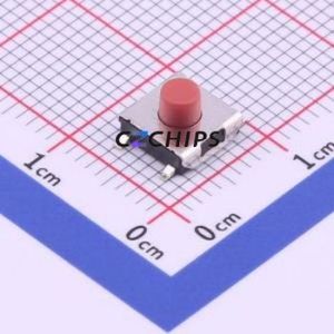 TS-1157-C-E Tactile Switch SMD Switch Single Pole Single Throw Round Button 2.6N Vertical Mount - Product Image 1