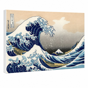 La Grande <span class=keywords><strong>Vague</strong></span> de Kanagawa, Tableau sur Toile Hokusai, Art Japonais Ukiyo-e, Mont Fuji, <span class=keywords><strong>Vague</strong></span> Océanique, Décoration Murale Classique Enroulée pour la Maison - Product Image 2