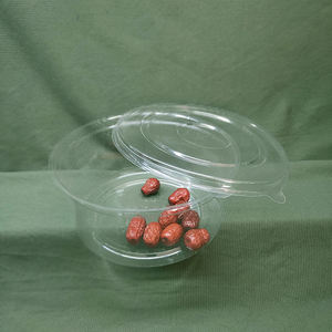 Plateau en PET transparent Liancheng 1050 ml personnalisé pour l'emballage des fruits, gâteaux, salades, en-cas, desserts, avec couvercle - Product Image 1