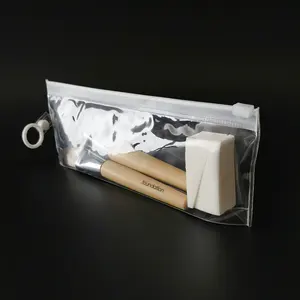 Transparante Plastic Zip Eva Opbergtas Groothandel Reizen Clear Cosmetische Tas Kleine Make-Up Tas
