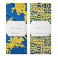 Serviette de cuisine en microfibre gaufrée, douce, à séchage rapide, super absorbante, antimicrobienne, écologique, personnalisable pour le nettoyage (vente en gros)