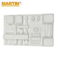 Plateau en plastique pour produits médicaux plateau d'assemblage médical PET plateau blanc Blister médical en plastique