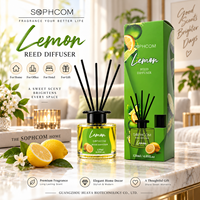 Diffuseur de parfum sans flamme classique de 120 ml avec bouteille en verre pour salon, chambre, salle de bain et bureau