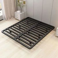 Lit pliant pleine grandeur avec cadre en fer flottant pour usage domestique, 15m 18m, sans tête de lit, design suspendu minimaliste et moderne pour chambre à coucher