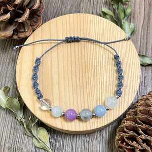 Bracelet en pierre naturelle avec perles de verre colorées, thérapie par les cristaux, design personnalisé, soutien pour les grossistes, réduction de prix en gros - Product Image 4