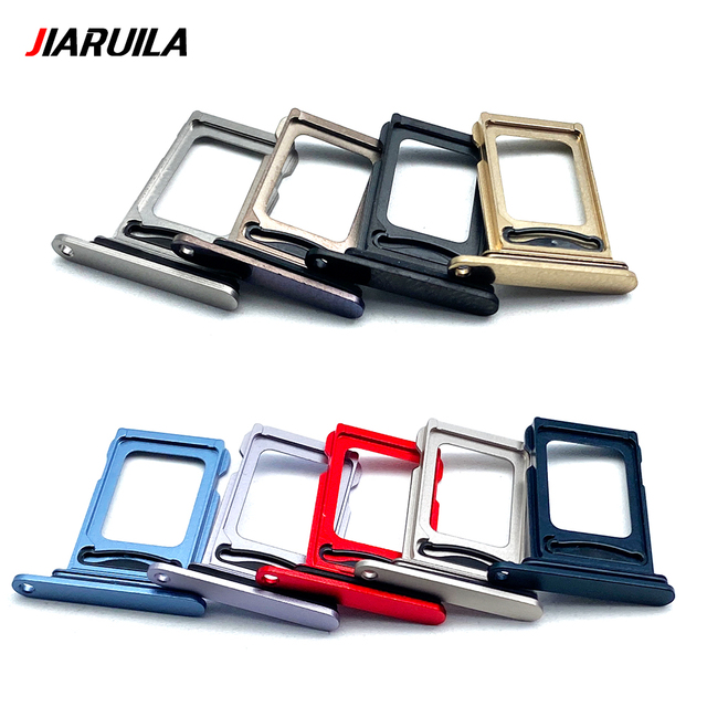 Mobile Phone SIM Card Tray for Iphone 14 Pro Max Dual Tray Slot Holder Adapter for IPhone 14 Plus Replacement Part