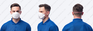 Masque Respiratoire Anti-Poussière Pliable <span class=keywords><strong>FFP3</strong></span> <span class=keywords><strong>NR</strong></span> D à Valve Soudée Brevetée, en Tissu Non-Tissé 5 Plis, Haute Protection pour Usage Industriel Intensif - Offre Spéciale - Product Image 5
