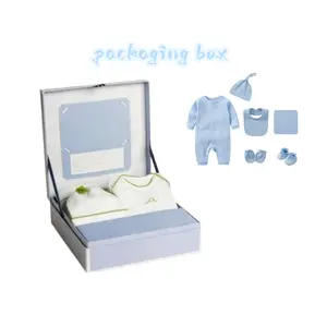 Personalizzato riciclabile personalizzato per neonato set regalo vestiti bambino scatola t-shirt packaging