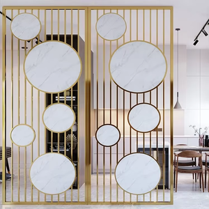 Trượt mở tường trang trí nội thất màn hình & phòng ngăn phân vùng di động phòng Divider Vàng partitioners bảng điều chỉnh cho sảnh khách sạn nhà hàng - Product Image 3