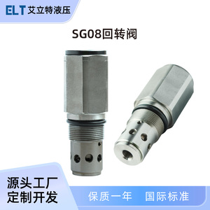 Válvula Hidráulica Rotativa Elliott SG08 con Inserto Roscado para Control de Seguridad en Excavadoras - Product Image 5