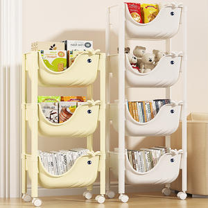 YIKEYOU ألعاب أطفال تخزين رف طفل وحدات رفوف أصحاب مع عجلات - Product Image 5