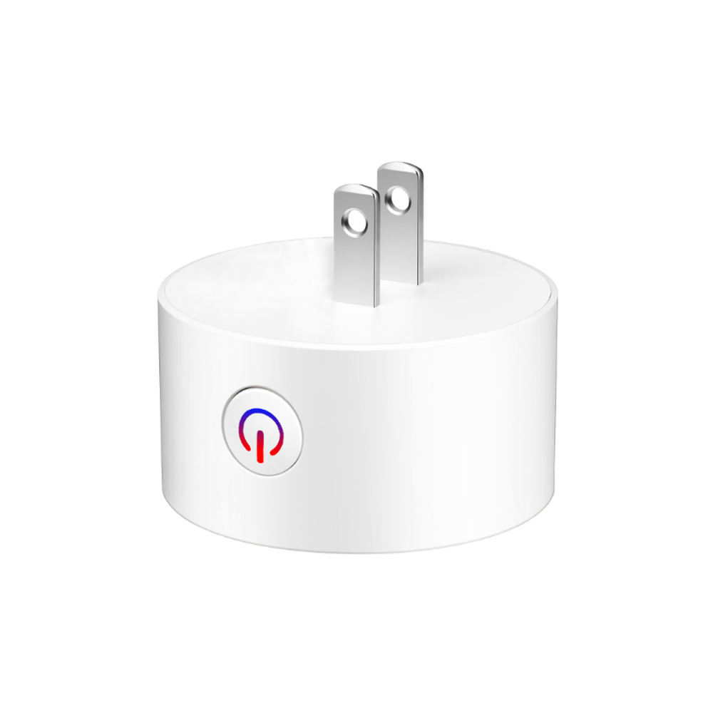 HONPNK Tuya US Standard WiFi Wireless Smart Socket Two-Prong Remote Control US Standard Voice Control Power 10A 110V Plug