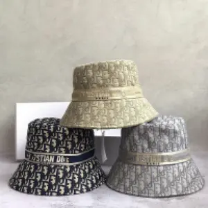 Großhandel bedruckt Damen flauschige Sonne lässige Hut Fischer Eimerhüte Designer Eimerhüte