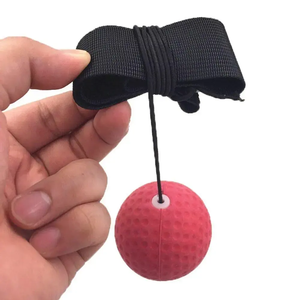 Boxing Reflex <strong>Ball</strong> <strong>Head</strong> Band Fighting Speed Training Punch <strong>Ball</strong> MMA Sanda <strong>Boxer</strong> Hand Eye Training Set - Product Image 4