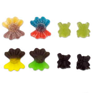 Venta al por mayor de dulces de sabor a fruta dulce de Halloween mezcla piruletas de calavera globo ocular y Caramelo Suave de goma de araña envuelto individualmente - Product Image 3