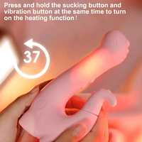 Klitoris-Sauger & G-Punkt-Vibrator mit 10 Saug- und Vibrationsmodi, Heizfunktion, Silikon, Wiederaufladbarer Klitoris-Massager für Frauen und Paare
