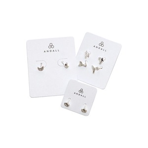 Custom Printing Logo <b>White</b> Neck <b>Lace</b> Card Jewelry Display Card with Pouch Earring Packaging Card - Product Image 5