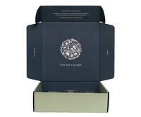 Emballage plat en carton pour shampooing de luxe personnalisé pour traitement des cheveux, boîtes d'expédition cadeau