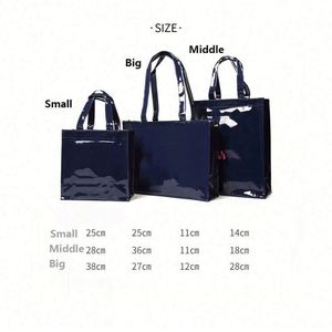 Bolsa de Mano Personalizada con Logotipo, Bolsa de Hombro de PVC Azul con Impresión de Letras y Superficie de Espejo, Bolsa de Playa de Viaje - Product Image 2