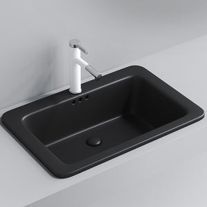 Lavabos encastrés évier moderne à la pointe de la technologie Cuve à linge poêle <span class=keywords><strong>en</strong></span> terra cuvette unique Navire <span class=keywords><strong>en</strong></span> marbre-grès au-dessus du comptoir - Product Image 5