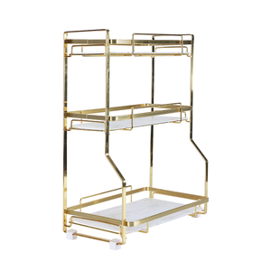 Étagère de comptoir pliable en métal, organisateur de cuisine multi-niveaux, support de rangement pour assaisonnements, gain de place - Product Image 5