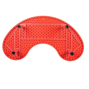Mesa de <span class=keywords><strong>media</strong></span> <span class=keywords><strong>luna</strong></span> de plástico estable para niños, mueble de estudio para interiores, guardería, jardín y Casa, guardería - Product Image 2