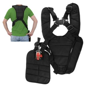 Ceinture rembourrée confortable Double bandoulière pour <span class=keywords><strong>Stihl</strong></span> Husqvarna Echo coupe-bordures débroussailleuses outils de jardin accessoires - Product Image 2