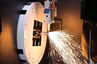 Grande machine de découpe laser à fibre pour tubes métalliques, tôles, laiton, pierre et plastique - Refroidissement par eau