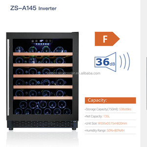 Josoo Hogar Silencioso Operación Bodega de vino Cerveza eléctrica Almacenada Refrigerador de gran capacidad Vitrina Enfriador de vino Hotel - Product Image 4